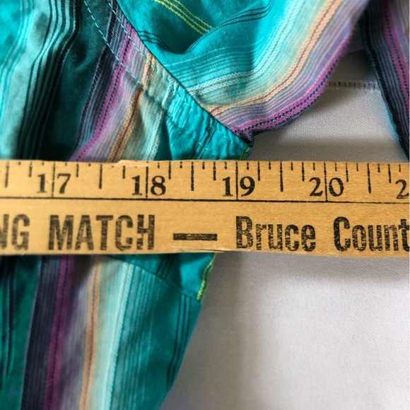 Wrangler Blue and Purple Pearl Snap Western Shirt - Picture 6 of 12